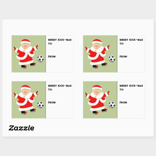 Vrouwen Voetbal Kerstmis Vakantie Gift Labels (Vel)