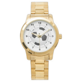 Vrouwen Voetbal Oversized gouden armbandhorloge Horloge