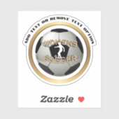 Vrouwen Voetbal Sport Sticker (Vel)