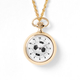 Vrouwen Voetbal Wraparound Gold Watch Horloge