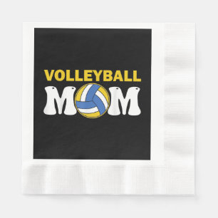 Vrouwen Volleybal Mama Shirt Spel Dag Funny Player Servet