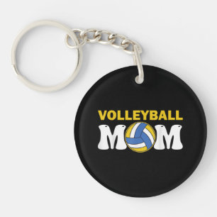 Vrouwen Volleybal Moeder Shirt Wedstrijd Dag Grapp Sleutelhanger