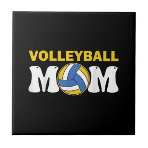 Vrouwen Volleybal Moeder T-shirt Wedstrijd Dag Gra Tegeltje