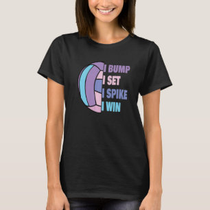Vrouwen Volleybalbommenset Spike Win Volleyball Pl T-shirt