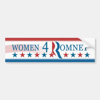 Vrouwen voor (4) Romney Bumpersticker