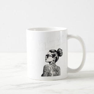 Vrouwen voor Anti Valentijnsdag getatoeëerd Single Koffiemok