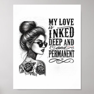 Vrouwen voor Anti Valentijnsdag getatoeëerd Single Poster