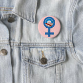 VROUWEN VOOR BARACK OBAMA CAMPAIGN BUTTON (In situ)