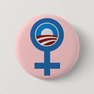 VROUWEN VOOR BARACK OBAMA CAMPAIGN BUTTON