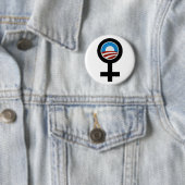 VROUWEN VOOR BARACK OBAMA CAMPAIGN BUTTON (In situ)