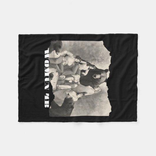 Vrouwen voor Beren 4b Beweging Feministische Empow Fleece Deken (Voorkant (Horizontaal))