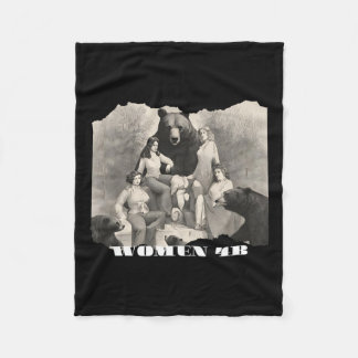 Vrouwen voor Beren 4b Beweging Feministische Empow Fleece Deken