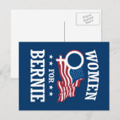 VROUWEN VOOR BERNIE SANDERS BRIEFKAART (Voorkant / Achterkant)