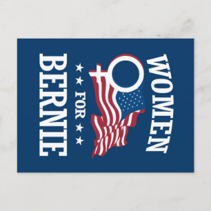 VROUWEN VOOR BERNIE SANDERS BRIEFKAART
