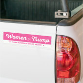 Vrouwen voor Donald Trump 2016 Bumpersticker (Op Truck)