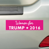 Vrouwen voor Donald Trump Bumpersticker (Op auto)