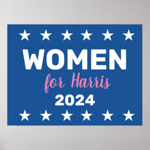 Vrouwen voor Harris 2024 Poster