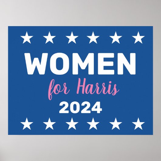 Vrouwen voor Harris 2024 Poster (Voorkant)