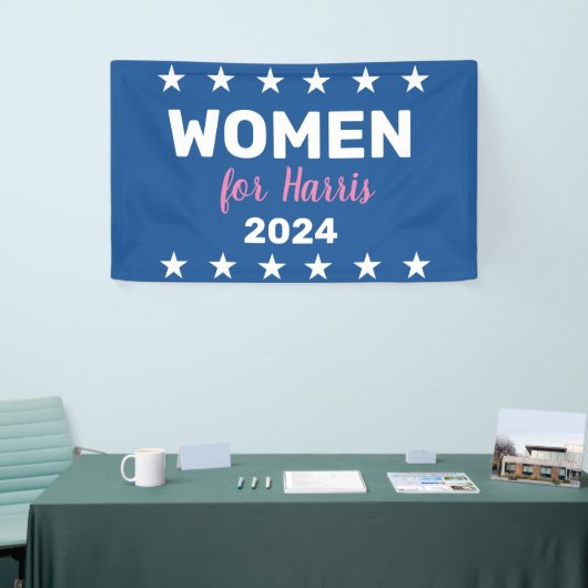 Vrouwen voor Harris 2024 Spandoek (Beurs)