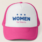 Vrouwen voor Harris 2024 Trucker Pet (Voorkant)