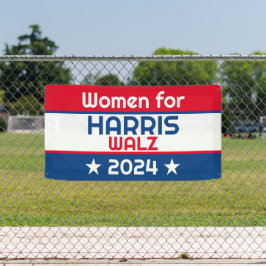 Vrouwen voor Harris Walz 2024 Big Spandoek