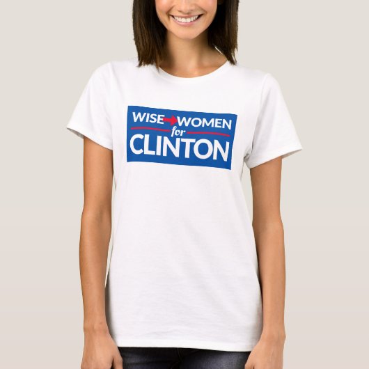 VROUWEN VOOR HET CLINTON-brede t-shirt (Voorkant)