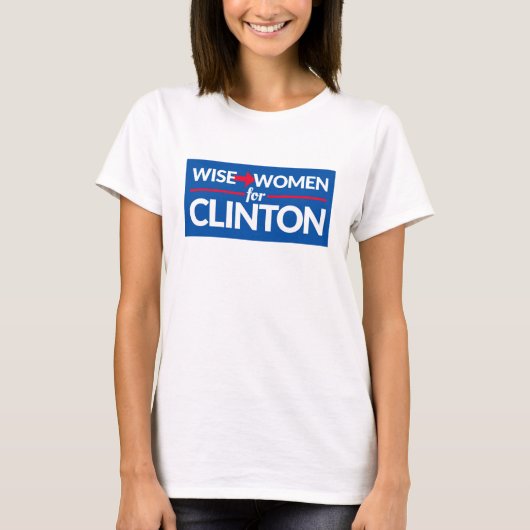 VROUWEN VOOR HET CLINTON-brede t-shirt (met (Voorkant)