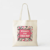 Vrouwen voor het roze TRUMP Camo Pattern Tote Bag (Achterkant)