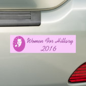 Vrouwen voor Hillary 2016 Bumpersticker (Op auto)