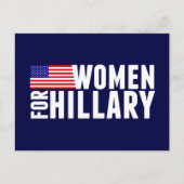 Vrouwen voor Hillary Briefkaart (Voorkant)