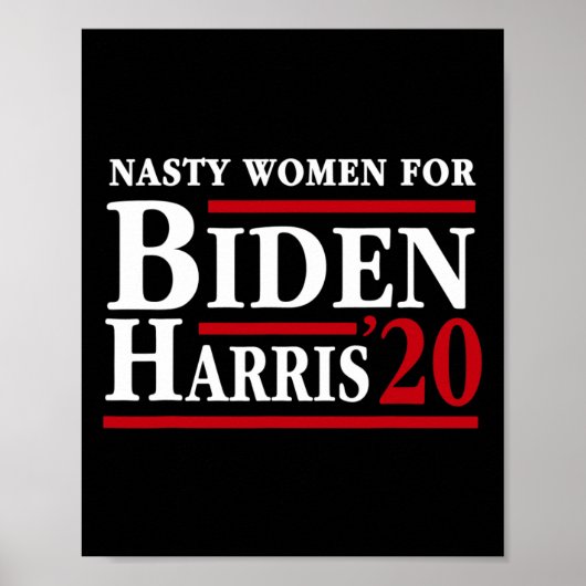 Vrouwen voor Joe Biden Kamala Harris 2020 Anti Tru Poster (Voorkant)