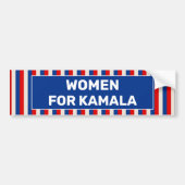 Vrouwen voor Kamala Bumpersticker (Voorkant)