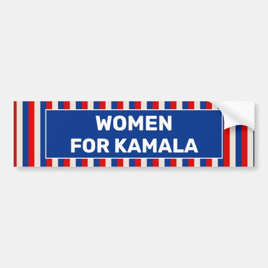 Vrouwen voor Kamala Bumpersticker (Voorkant)