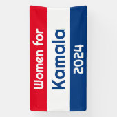 Vrouwen voor Kamala Harris 2024 Big Spandoek (Verticaal)