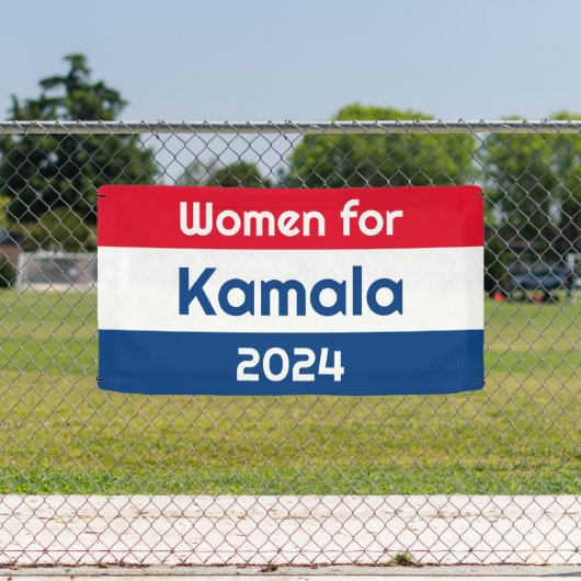 Vrouwen voor Kamala Harris 2024 Big Spandoek (Insitu)