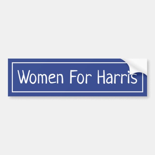 Vrouwen voor Kamala Harris 2024 Bumpersticker (Voorkant)