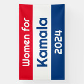 Vrouwen voor Kamala Harris 2024 Enorm Spandoek (Verticaal)