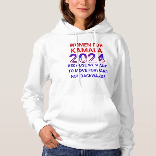 Vrouwen voor Kamala Harris 2024 Verkiezingen Hoodie (Voorkant)