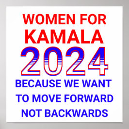 Vrouwen voor Kamala Harris 2024 Verkiezingen Poster