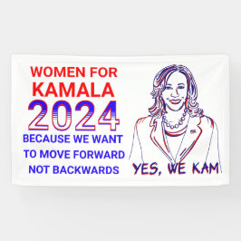 Vrouwen voor Kamala Harris 2024 Verkiezingen Spandoek