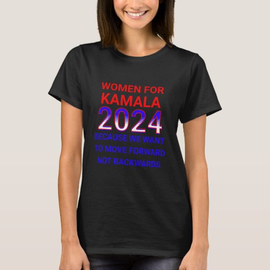 Vrouwen voor Kamala Harris 2024 Verkiezingen T-shirt (Voorkant)