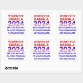 Vrouwen voor Kamala Harris 2024 Verkiezingen Vierkante Sticker (Vel)