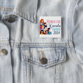 Vrouwen voor Kamala Harris 2024 Verkiezingslaptop Vierkante Button 5,1 Cm (In situ)