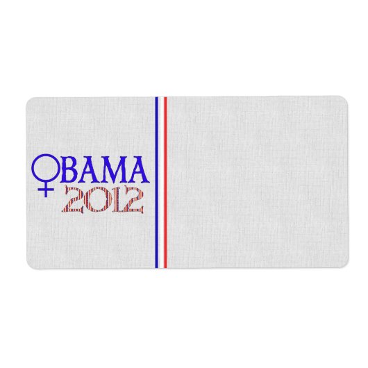 VROUWEN VOOR OBAMA ETIKET (Voorkant)
