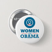 Vrouwen voor Obama Ronde Button 5,7 Cm (Voorkant /achterkant)