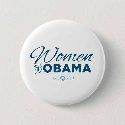 Vrouwen voor Obama Ronde Button 5,7 Cm (Voorkant)