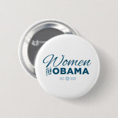 Vrouwen voor Obama Ronde Button 5,7 Cm (Voorkant /achterkant)