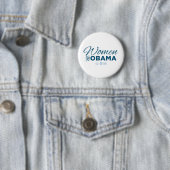 Vrouwen voor Obama Ronde Button 5,7 Cm (In situ)
