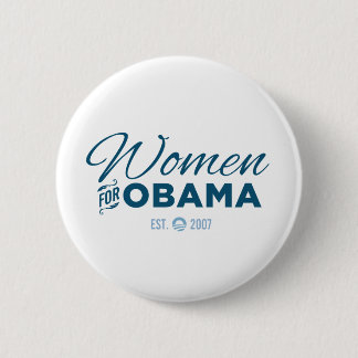 Vrouwen voor Obama Ronde Button 5,7 Cm