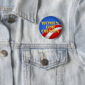 Vrouwen voor Obama Ronde Button 5,7 Cm (In situ)